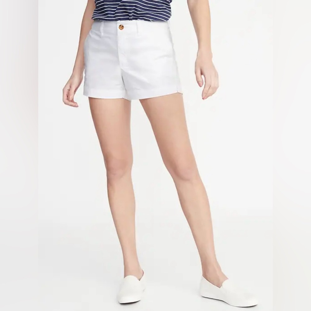 Talbots women’s size 6 relaxed twill‎ shorts 7 inch white